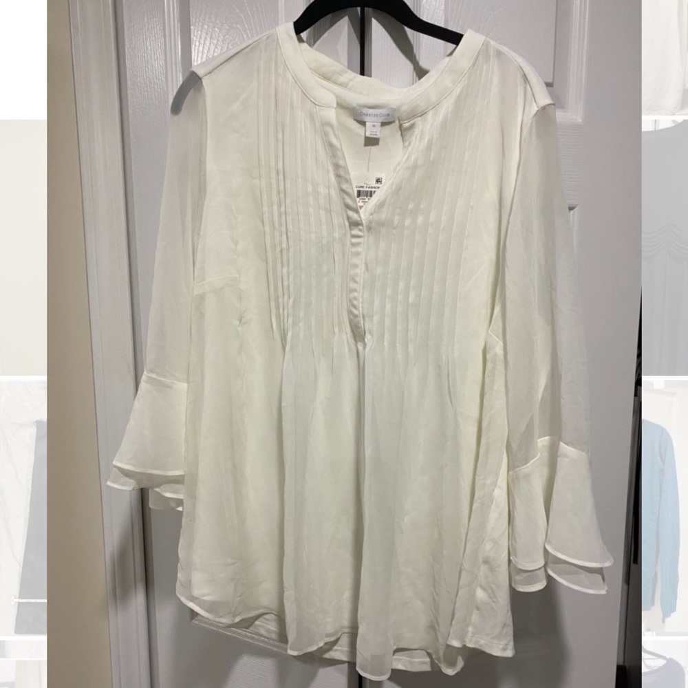 Women’s White Blouse Size 1x